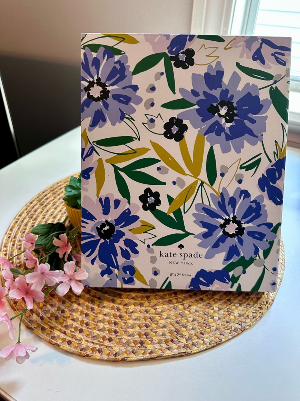 kate spade Floral Blue & Green Decorative Picture Frame